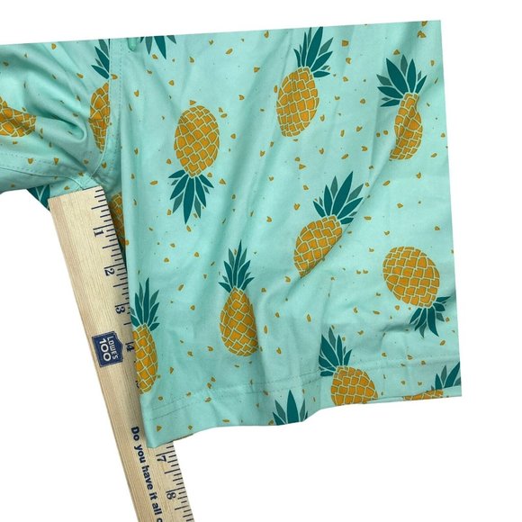 Member's Mark Swimming Trunks Quick Dry UPF 50 4-Way Stretch w/ Liner Pineapple - Picture 4 of 10